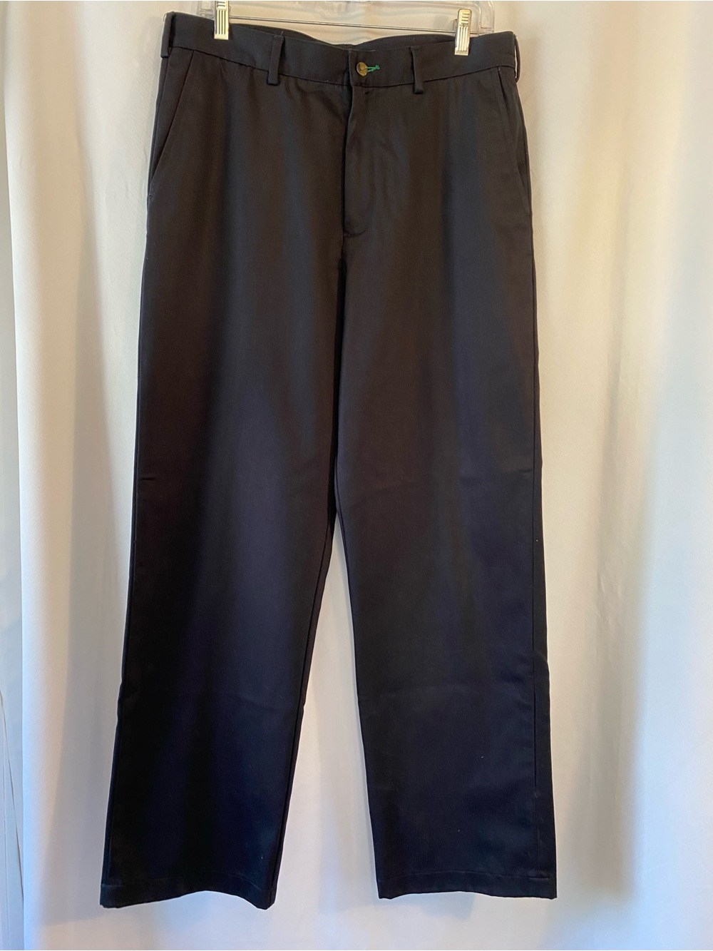 Tommy Hilfiger Preppy Academia Y2K Classic Navy Straight Leg Trouser Pants 34/32
